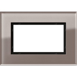 1001122 Рамка Esprit Дымчатое стекло 1,5-постовая Gira