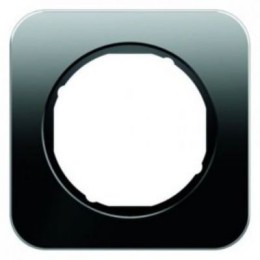 10112116 Рамка R.1 Черный, стекло 1-постовая Berker