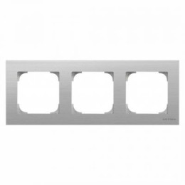 8573 AI Рамка Sky Нержавеющая сталь 3-постовая ABB