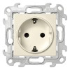 2450432-031 Розетка 2К+З Schuko со штор, сл кость Simon 24