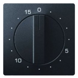 16326086 Центральная панель с регулировкой для механических таймеров, Q.1/Q.3, цвет: антрацитовый Berker