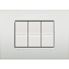 LNC4802PR Рамка LivingLight Air Белый жемчуг 2-модульная Bticino