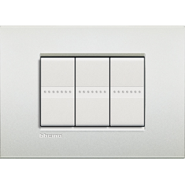 LNC4802PR Рамка LivingLight Air Белый жемчуг 2-модульная Bticino