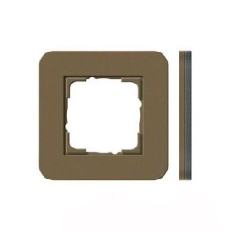 0211426	 Рамка с антрацитовой подложкой E3 Умбра / Антрацит 1-постовая Gira