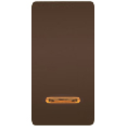 FD04313MK Клавиша узкая с подсветкой, цвет moka FEDE