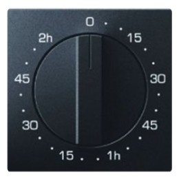 16336086 Центральная панель с регулировкой для механических таймеров, Q.1/Q.3, цвет: антрацитовый Berker