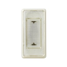 27808-31 Индикатор системы "ждите-входите", прозрачный рассеиватель, узкий модуль, Simon 27, слоновая кость