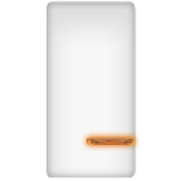 FD16705-L Клавиша узкая с подсветкой, цвет Белый FEDE