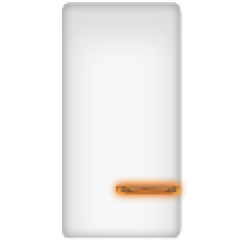 FD16705-L Клавиша узкая с подсветкой, цвет Белый FEDE