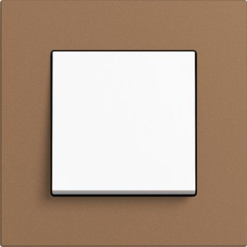 0211221 Рамка Esprit Linoleum-Multiplex Светло-коричневый 1-постовая Gira