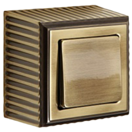 FD01501PB Рамка для накладного монтажа Roma Патина 1-постовая Fede