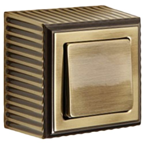 FD01501PB Рамка для накладного монтажа Roma Патина 1-постовая Fede