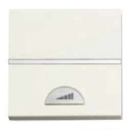 N2260 BL Механизм электронного клавишного светорегулятора 40-450 Вт, 2-модульный, серия Zenit, цвет альпийский белый, ABB