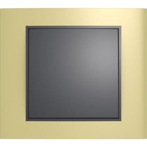 10113016 Рамка B.3 Золото / Антрацит 1-постовая Berker