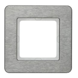 10116083 Рамка Q.7 Нержавеющая сталь 1-постовая Berker