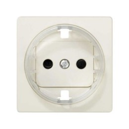 82043-31 Накладка на 2-х полюсн. розетку 2P+E с заземл. с уменьш.глубиной уст., S82,82Н,82Д,сл.кость Simon