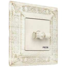 FD01411BD Рамка Provence Белый 1-постовая Fede