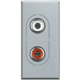 HC4281 Axolute Аудио разъем RCAx2 ("Тюльпан") Bticino