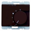20260001 Регулятор температуры помещения с переключающим контактом и центральной панелью цвет: коричневый, с блеском Arsys Berker