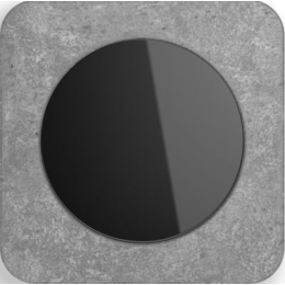 10112374 Рамка R.1 Бетон, черный 1-постовая Berker