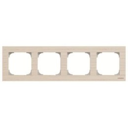 8574 FR Рамка Sky Белый ясень 4-постовая ABB
