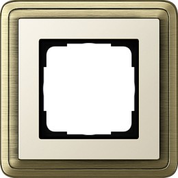 0211623 Рамка Classix Бронза / Кремовый 1-постовая Gira