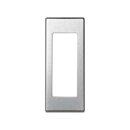 82040-63 Накладка на розетку без заземления, узкий модуль, S82C, алюминий Simon