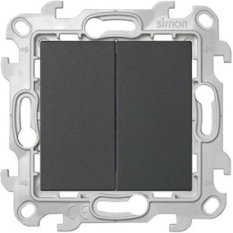 2410397-038 Двухклавишный переключатель, графит Simon 24