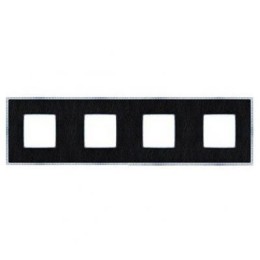 FD01444MCB Рамка Belle Epoque Tapestry Monalisa / Bright chrome 4-постовая гор/верт. Fede