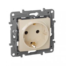 672321 Розетка 2К+З - немецкий стандарт - 16 А - 250 В~ - Etika - слоновая кость Legrand