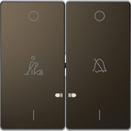 MTN3429-6052 D-life клавиша 2-ная, линзой led, символ: звонок/горничная, мокко Merten