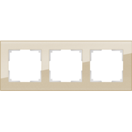 WL01-Frame-03 Рамка на 3 поста (шампань) Favorit Werkel a040872