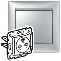 770136 Valena Розетка TV-FM-SAT оконечная 5-2400 МГц 10 дБ Legrand