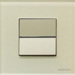 N2271 CP Рамка Zenit Жемчужное стекло 1-постовая ABB