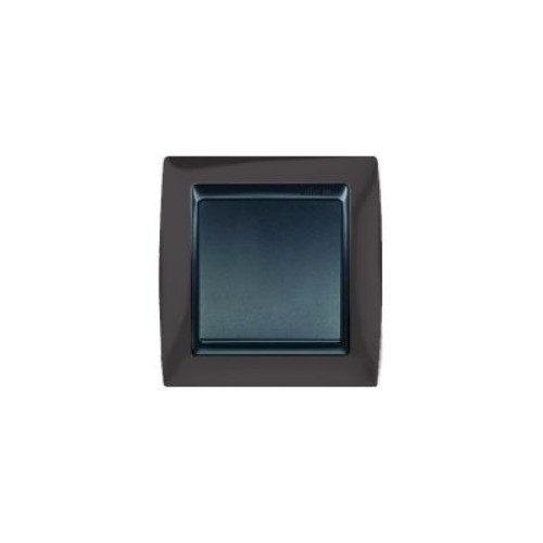 82812-32 Рамка декоративная, 1 пост, Simon 82, графит-графит