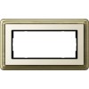 1002623 Рамка Classix Бронза / Кремовый 2-постовая Gira