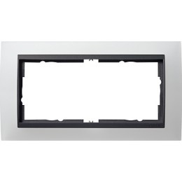 100224 Рамка без перегородки Event Белый 2-постовая Gira