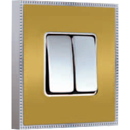 FD01431OBCB Рамка Belle Epoque Metal Золото / Хром 1-постовая Fede