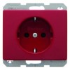 47150062 Штепсельная розетка SCHUKO цвет: красный, с блеском Arsys Berker