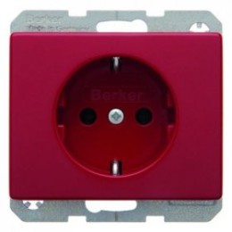 47150062 Штепсельная розетка SCHUKO цвет: красный, с блеском Arsys Berker