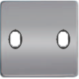 FD04321CB-M Монтаж. плата для выключателя тумблерного типа с 2 коннекторами, цвет bright chrome+чер. FEDE