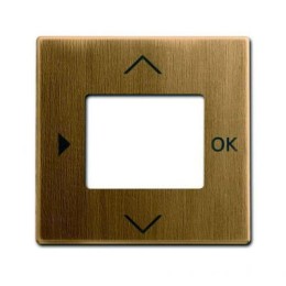 6430-0-0405 (6435-840-500), Плата центральная (накладка) для таймера 6455, 6456, серия Династия, Латунь античная, ABB