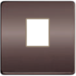 FD04317GR-A Монтажная плата для 1-го инф. разъема RJ-45 бежевый, цвет Graphite FEDE