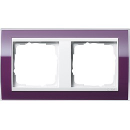 0212753 Рамка Event Clear Фиолетовый / Белый 2-постовая Gira