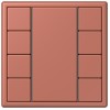 LC504TSA32121 Les Couleurs® Le Corbusier KNX кнопочный модуль F 50 с четырьмя парами кнопок terre sienne brique Jung