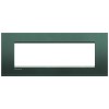 LNA4807PK Рамка LivingLight Квадрат Зеленый шелк 7 модулей Bticino