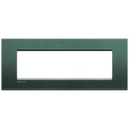 LNA4807PK Рамка LivingLight Квадрат Зеленый шелк 7 модулей Bticino