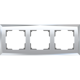 WL08-Frame-03 Рамка на 3 поста (зеркальный) Diamant Werkel a045797