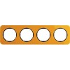 10142334 Рамка R.1 Оранжевый, черный 4-постовая Berker