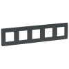 NU201054 Рамка Unica Studio Антрацит 5-постовая Schneider Electric